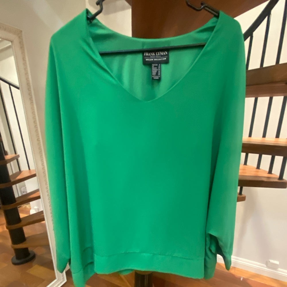 Frank Lyman Design Vibrant Green Blouse